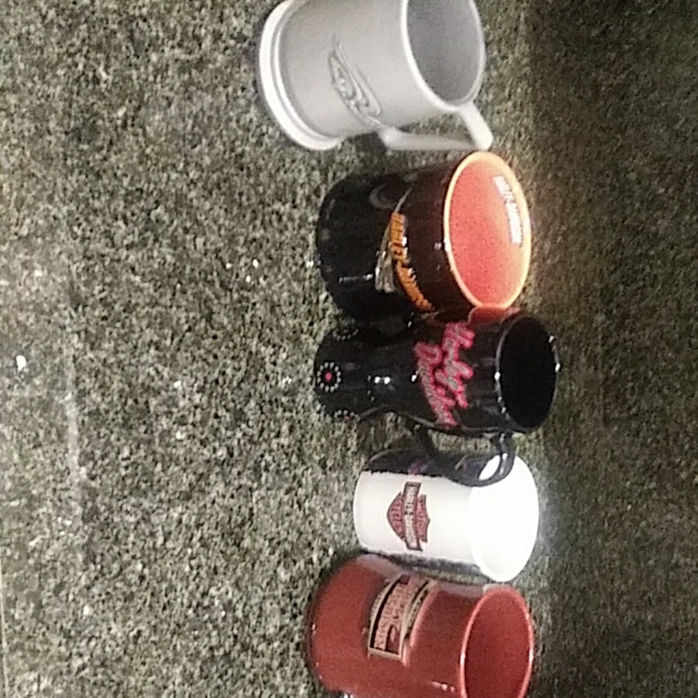 Harley Davidson Mugs (lot of 5)